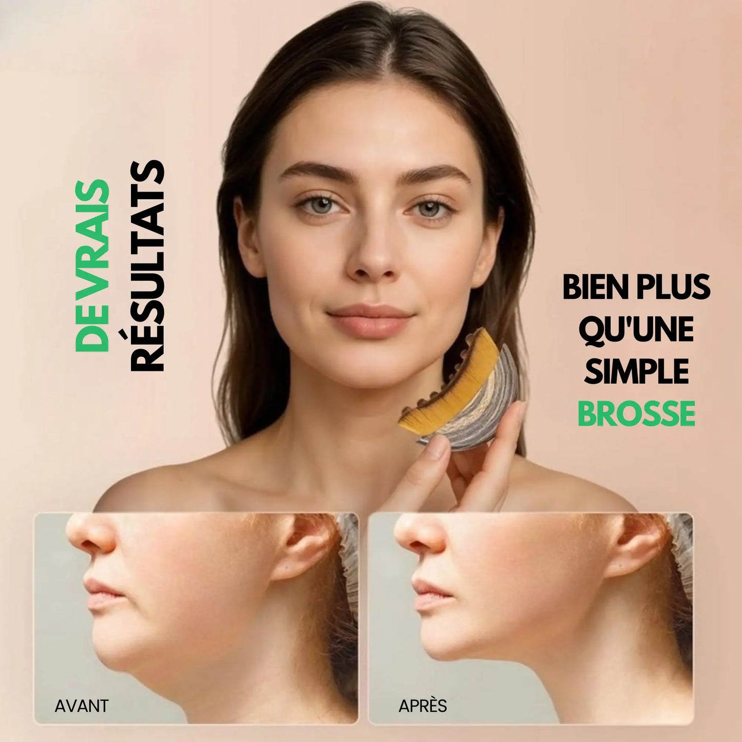 Brosse lymphatique visage